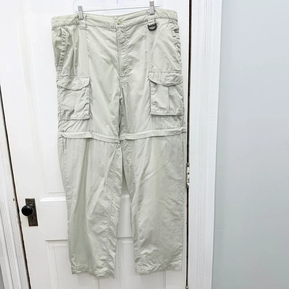 Columbia PFG Mens XLT XL Tall Fishing Convertible Nylon Cargo Pants FT8280